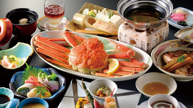 《鳥取》望湖楼「カニ会席」と名産品あじわいドライブ